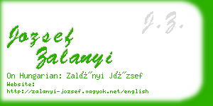 jozsef zalanyi business card